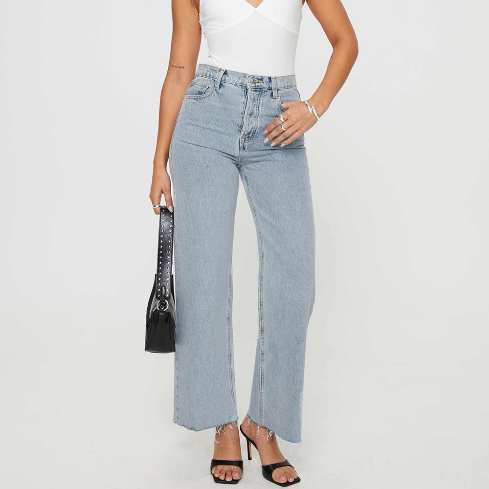 Fawcett jeans light denim - PRINCESS POLLY